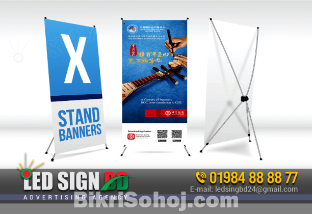 Best X Stand Roll up Banner X Banner and Pop up Stand Price